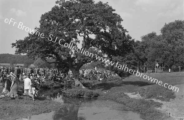 PILGRIM CROWDS ON BANKS OF STIFFKEY